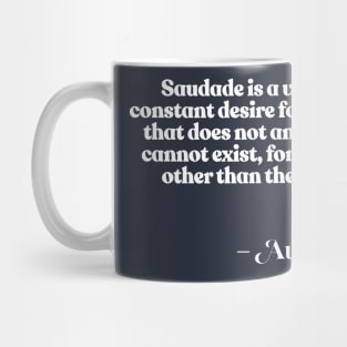 Saudade / Portuguêse Word Definition Mug